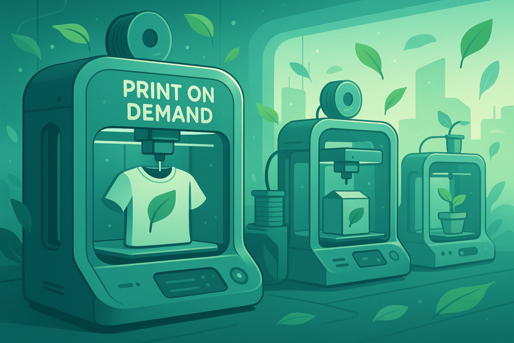 Future of print-on-demand with advanced technology and sustainable materials