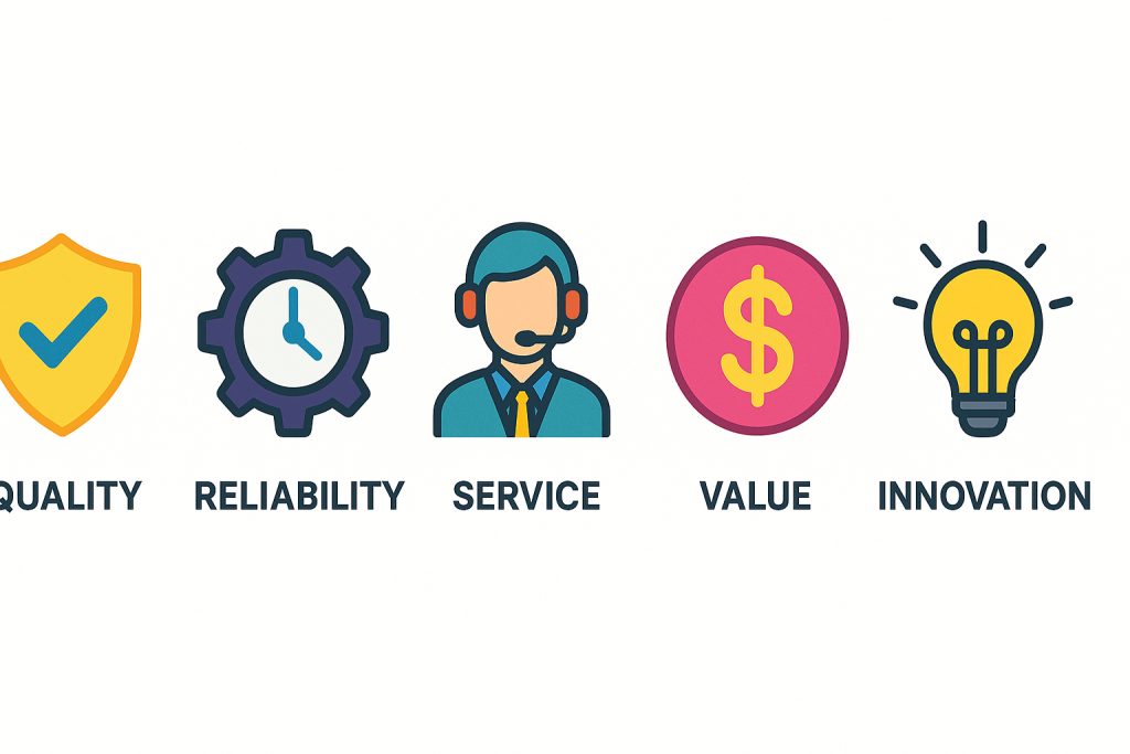 Business evaluation criteria