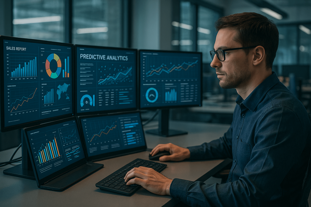 AI data analysis revealing hidden business insights