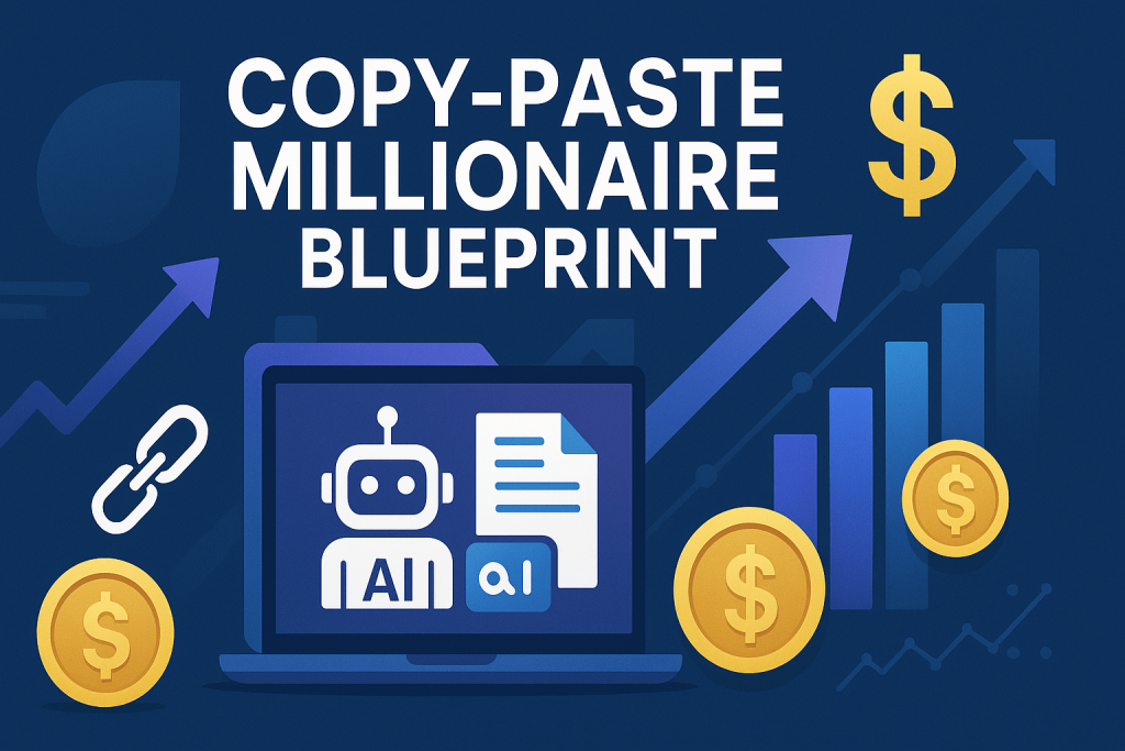 Featured image for copy-paste millionaire blueprint article showcasing AI business automation