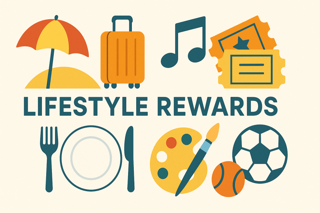 Lifestyle rewards and discretionary spending visualization