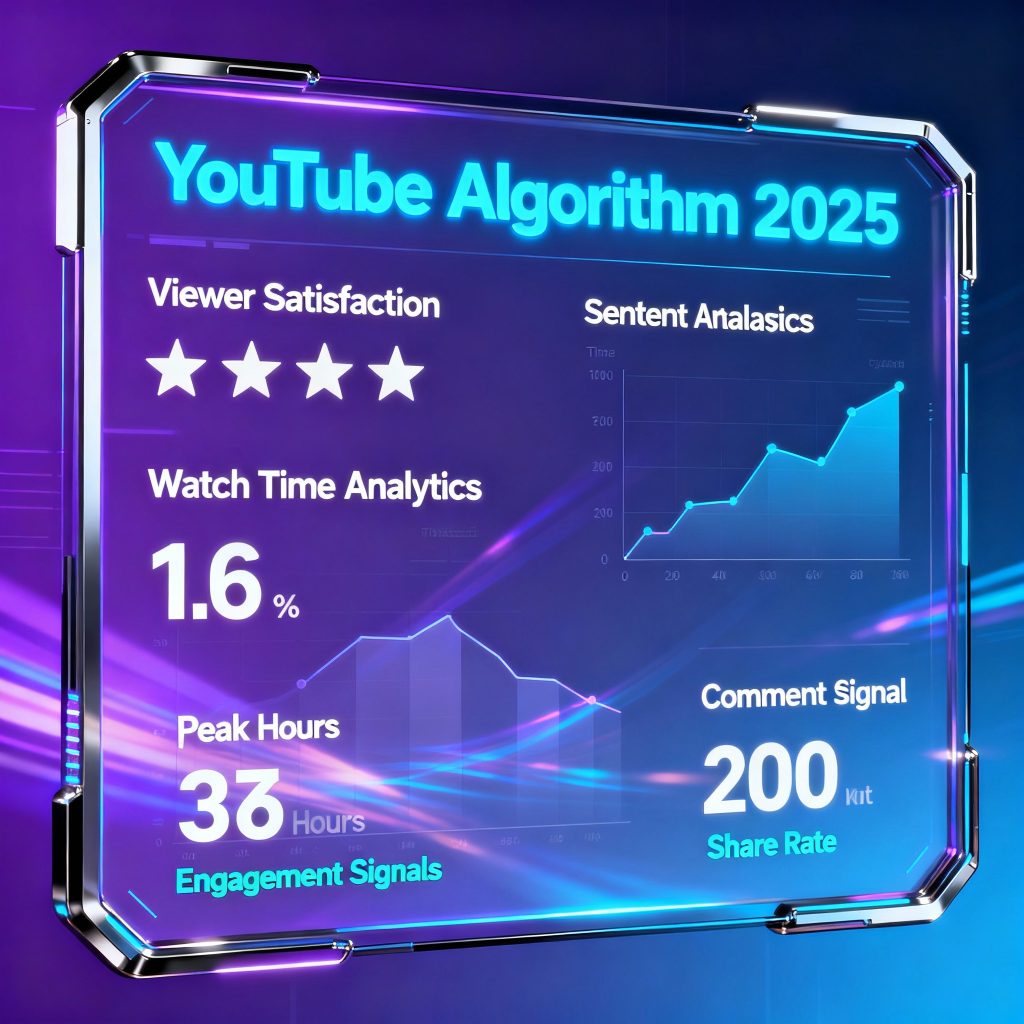 YouTube Algorithm 2025: Key Ranking Factors and Viewer Satisfaction Metrics Dashboard