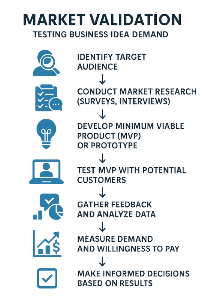 Market validation and idea testing