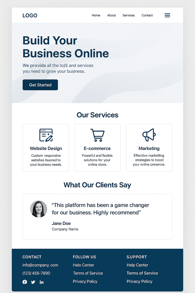 Building professional online platform