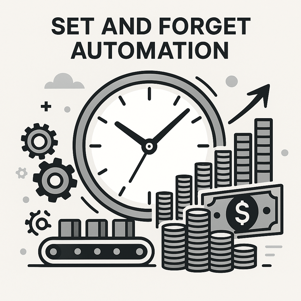 Set and forget investment automation concept