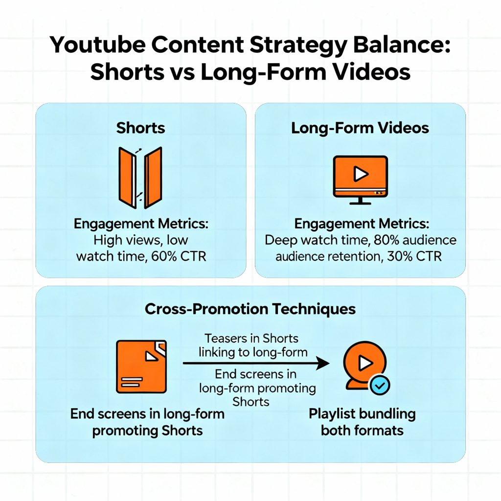 YouTube Content Strategy: Balancing Shorts and Long-Form Video Content