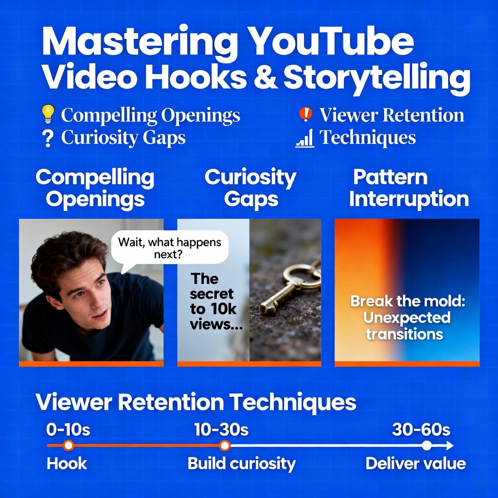 YouTube Video Hooks and Storytelling: Creating Compelling Openings and Retention