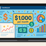 Eye-catching featured image showing $1,000 monthly WordPress passive income success