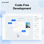 No-code web app development with ChatGPT integration visualization