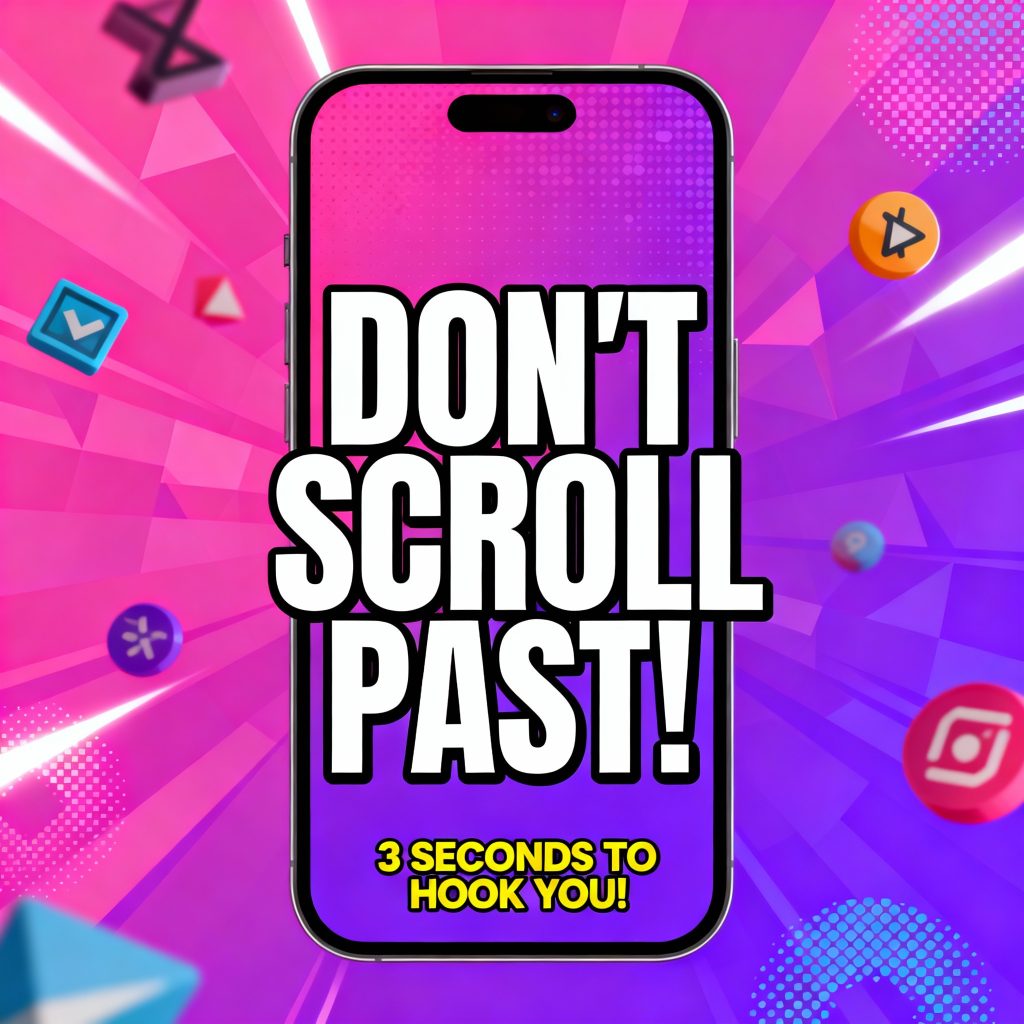 Viral video hook techniques to capture viewer attention in the first 3 seconds