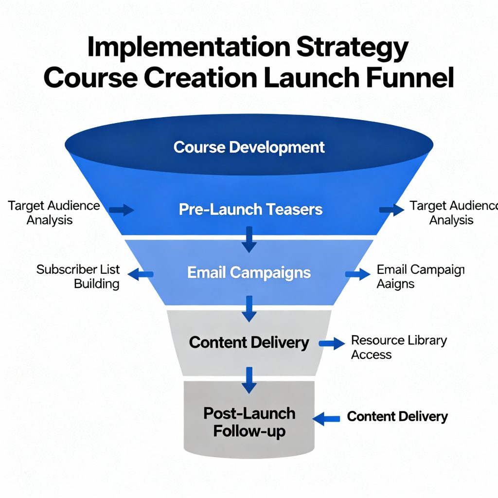 Course implementation strategy visualization