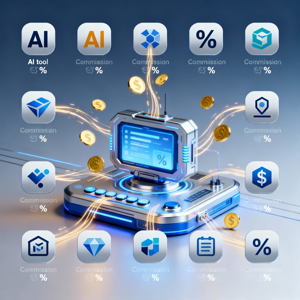 Top AI affiliate programs with high commission rates visualization
