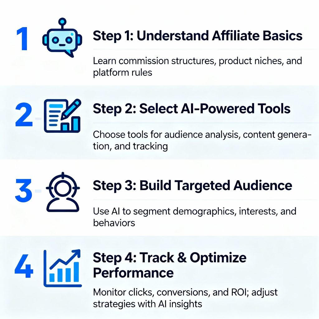 Complete step-by-step guide to starting AI affiliate marketing