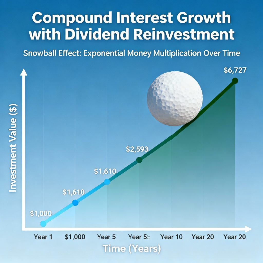 The power of dividend reinvestment and compounding